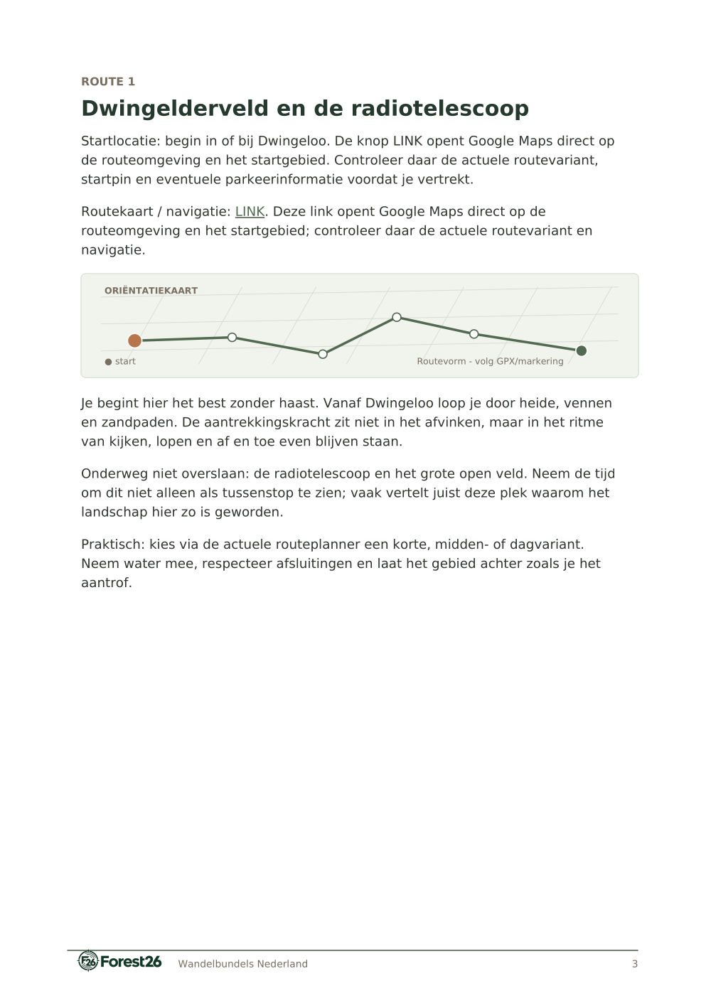 Voorbeeldpagina Forest26 Wandelroutes Drenthe — 10 wandelroutes