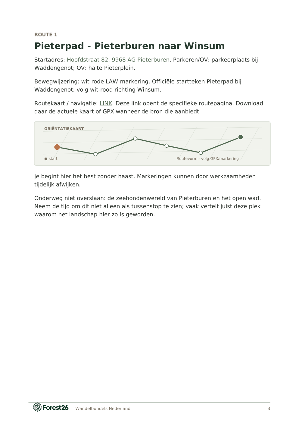 Voorbeeldpagina Forest26 Wandelroutes Groningen — 10 wandelroutes