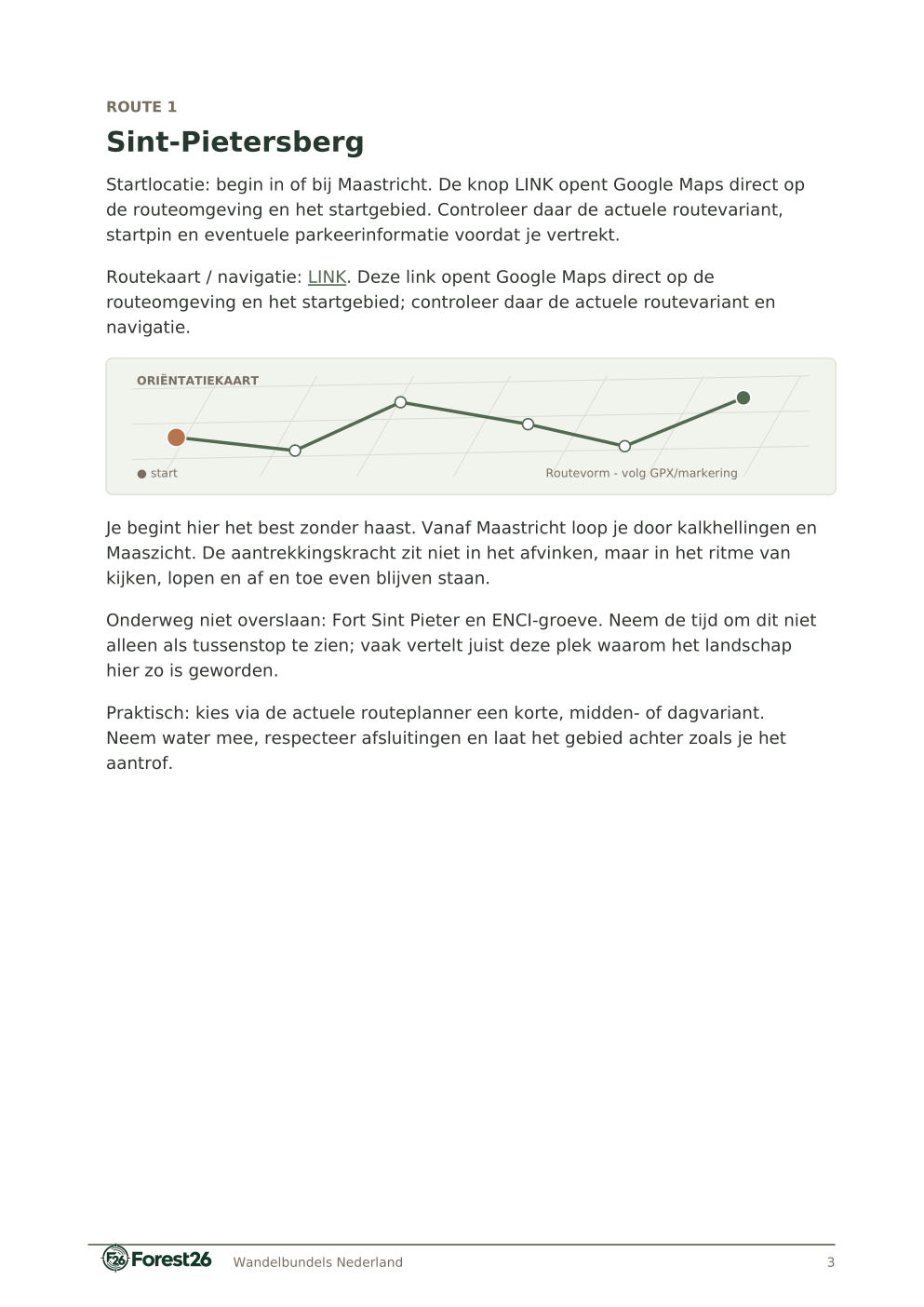 Voorbeeldpagina Forest26 Wandelroutes Limburg — 10 wandelroutes