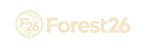 Forest26 logo in licht crème