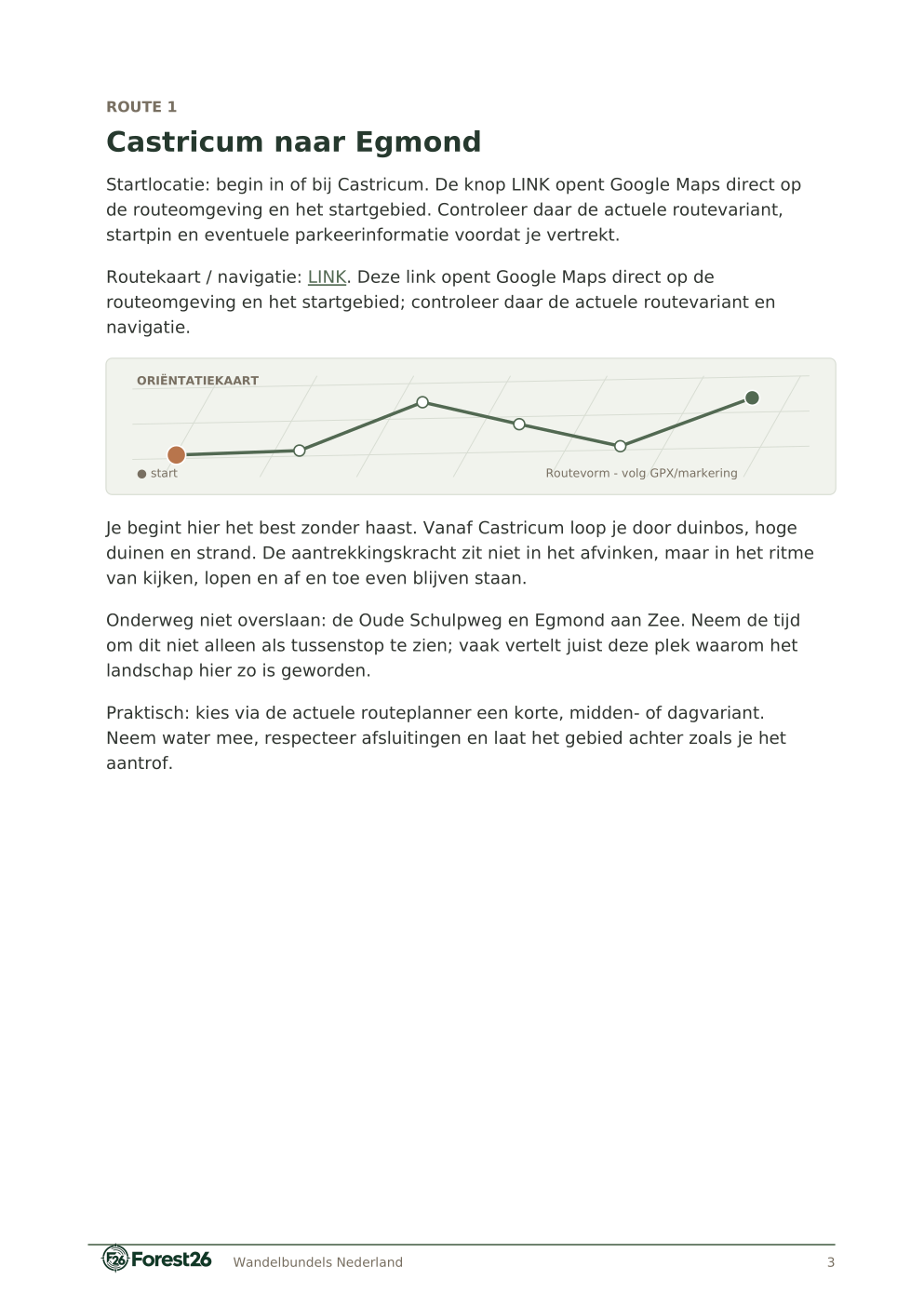 Voorbeeldpagina Forest26 Wandelroutes Noord-Holland — 10 wandelroutes