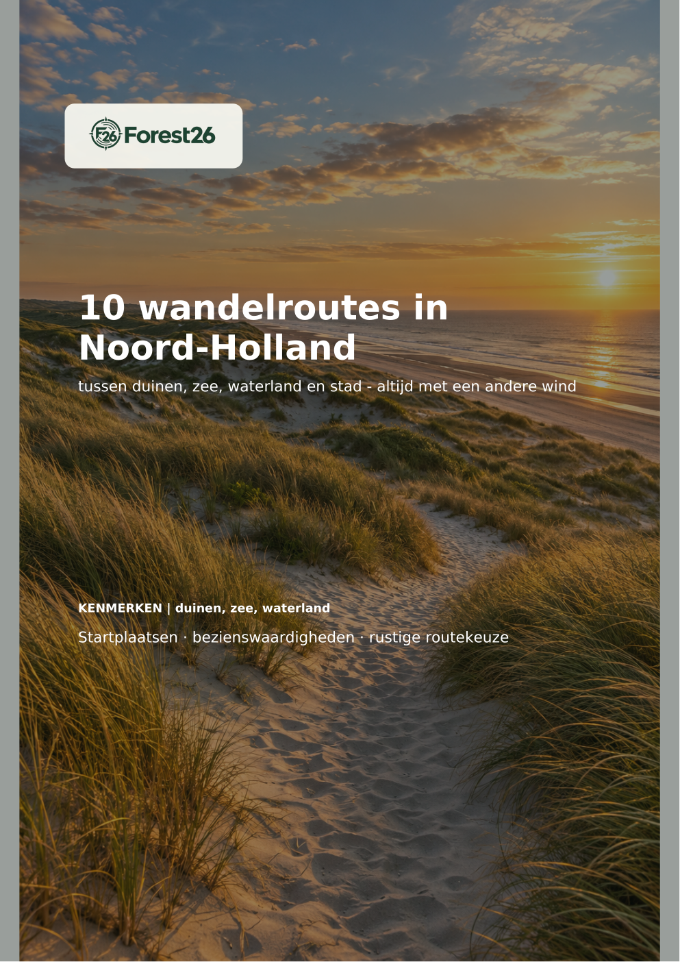 Voorbeeldpagina Forest26 Wandelbundel West-Nederland — 30 wandelroutes